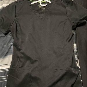 Healing Hands Scrubs, Black, Size XS top and S bottoms.